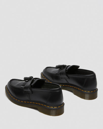 Adrian Yellow Stitch Leather Tassel Loafers