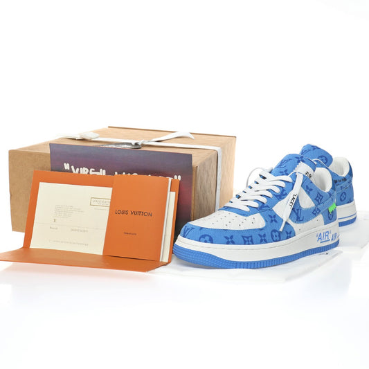 LV x Air Force 1'07 LV8 Low White Blue