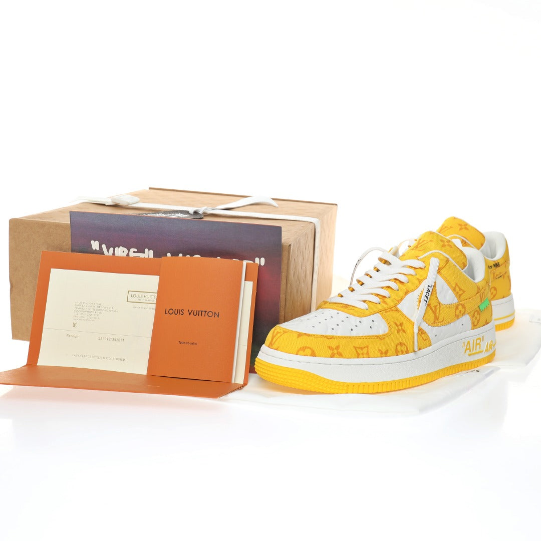 LV x Air Force 1'07 LV8 Low White Yellow