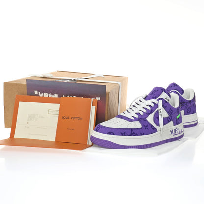 LV x Air Force 1'07 LV8 Low White Purple