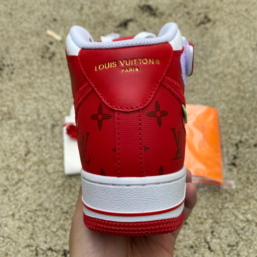 LV x Air Force 1'07 LV8 High White Red