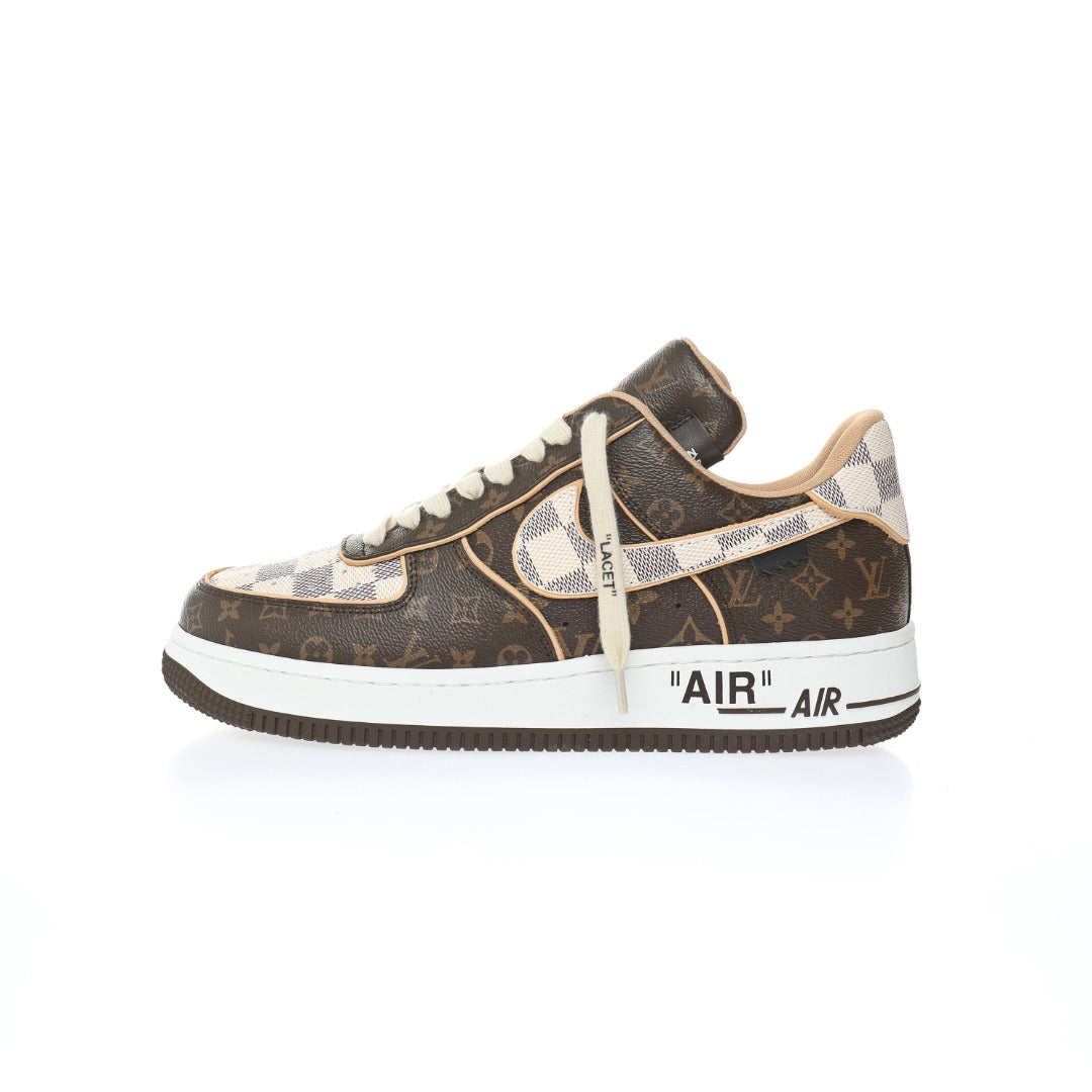 LV x Air Force 1'07 LV8 Low White Brown