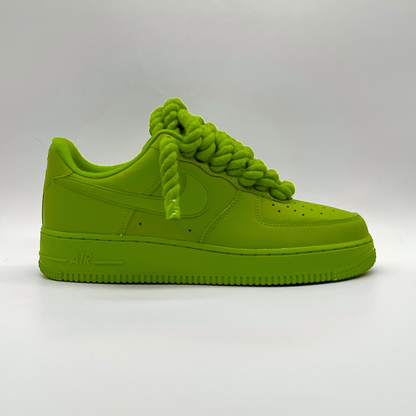 NIKE AIR FORCE ONE BIG LACES TRIPLE GREEN