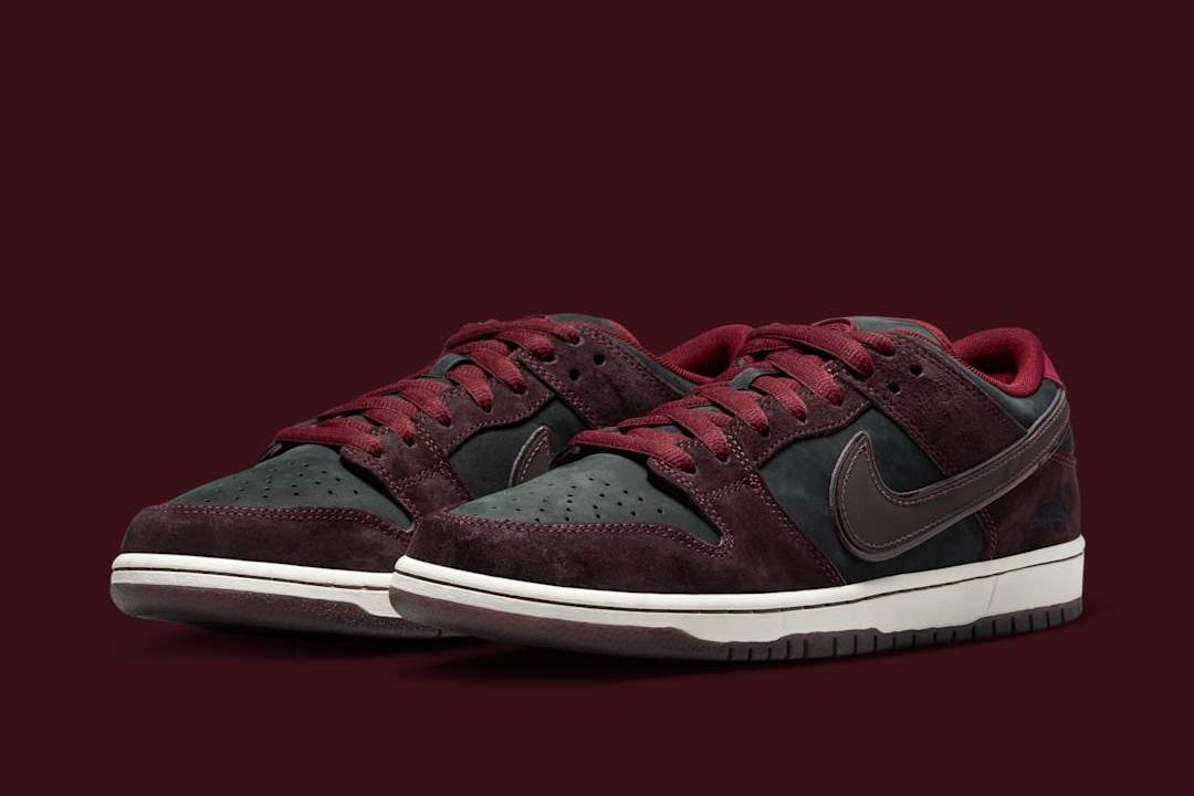 RIOT Skateshop x Nike SB Dunk Low "Mahogany/Team Red"