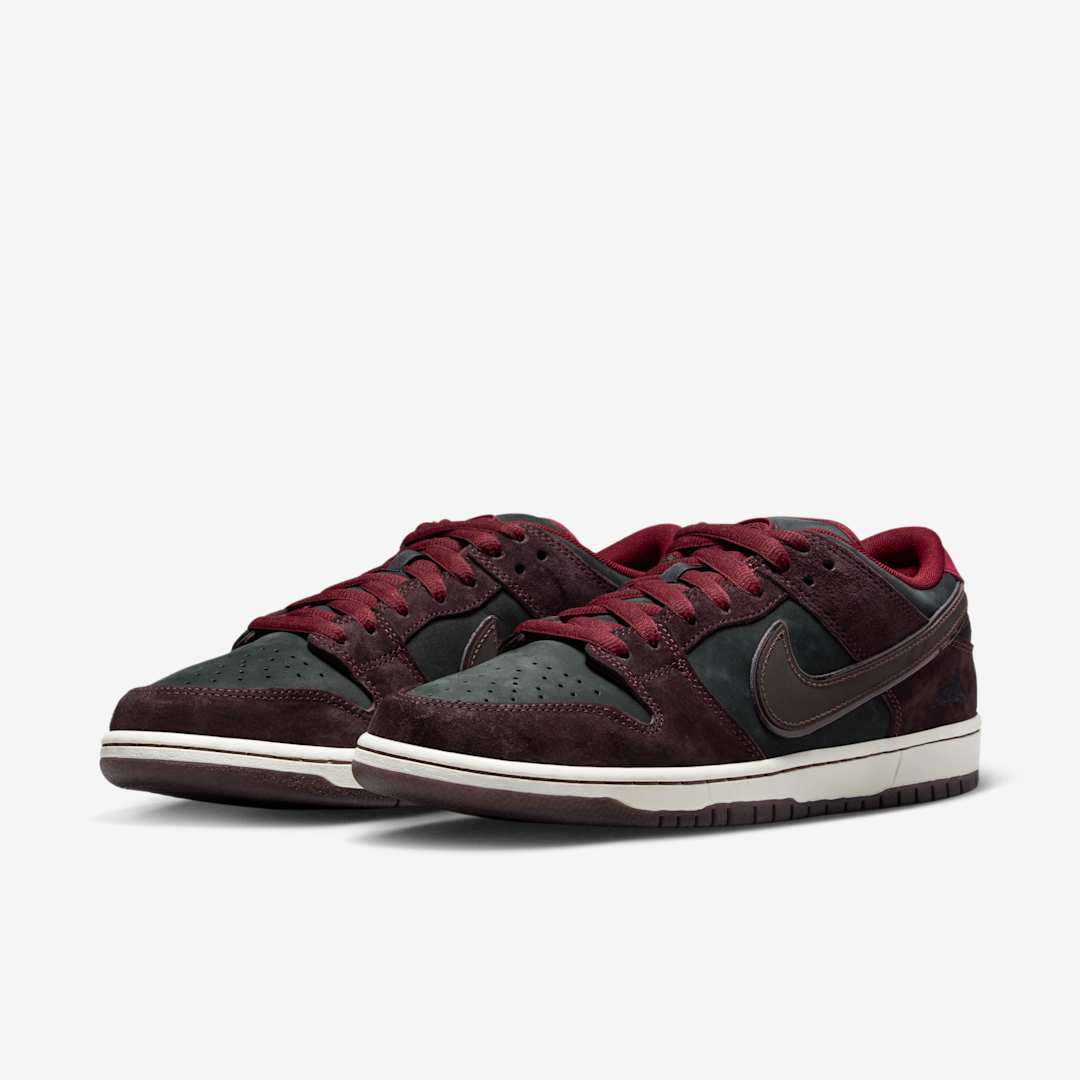 RIOT Skateshop x Nike SB Dunk Low "Mahogany/Team Red"