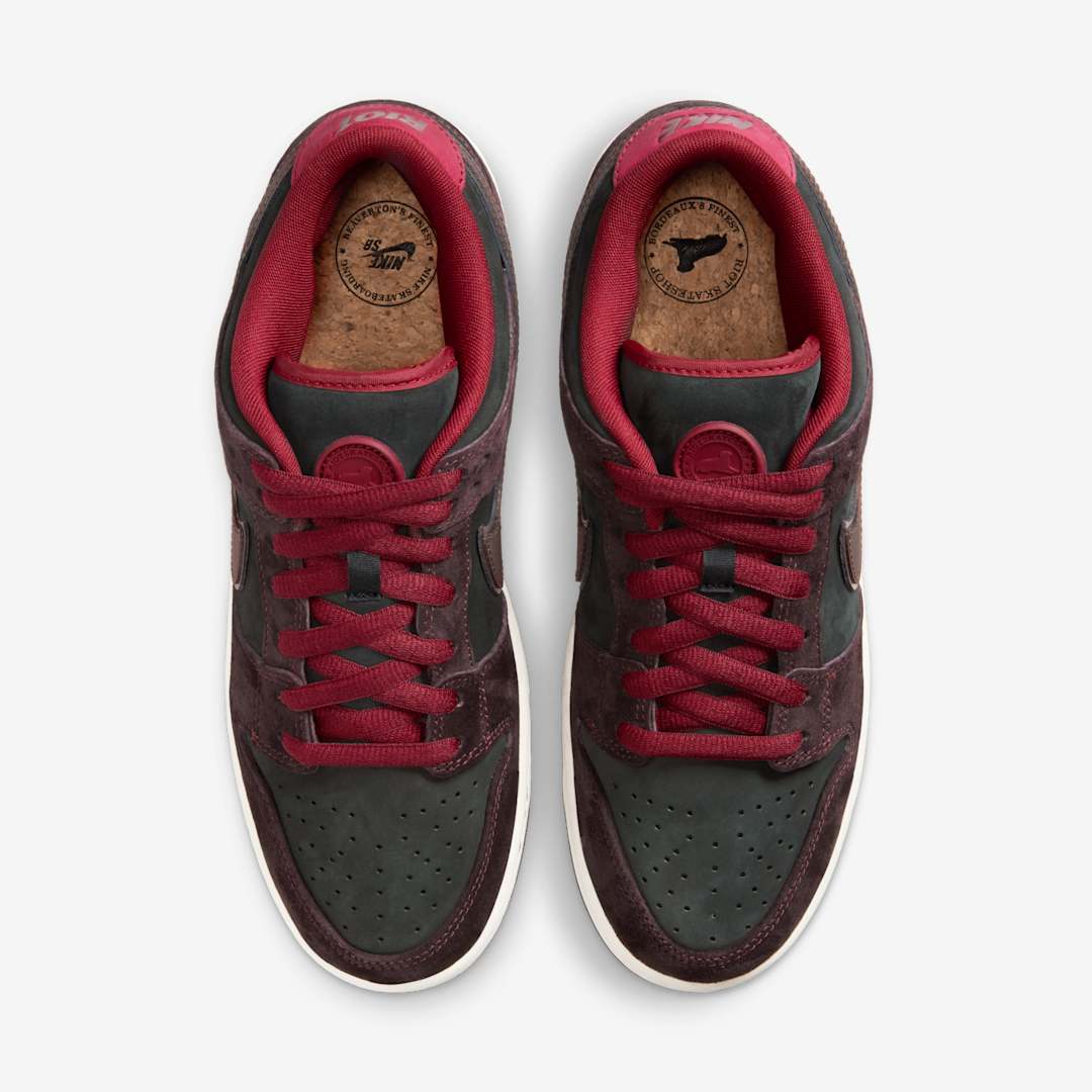 RIOT Skateshop x Nike SB Dunk Low "Mahogany/Team Red"