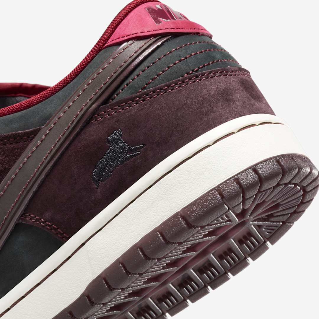 RIOT Skateshop x Nike SB Dunk Low "Mahogany/Team Red"