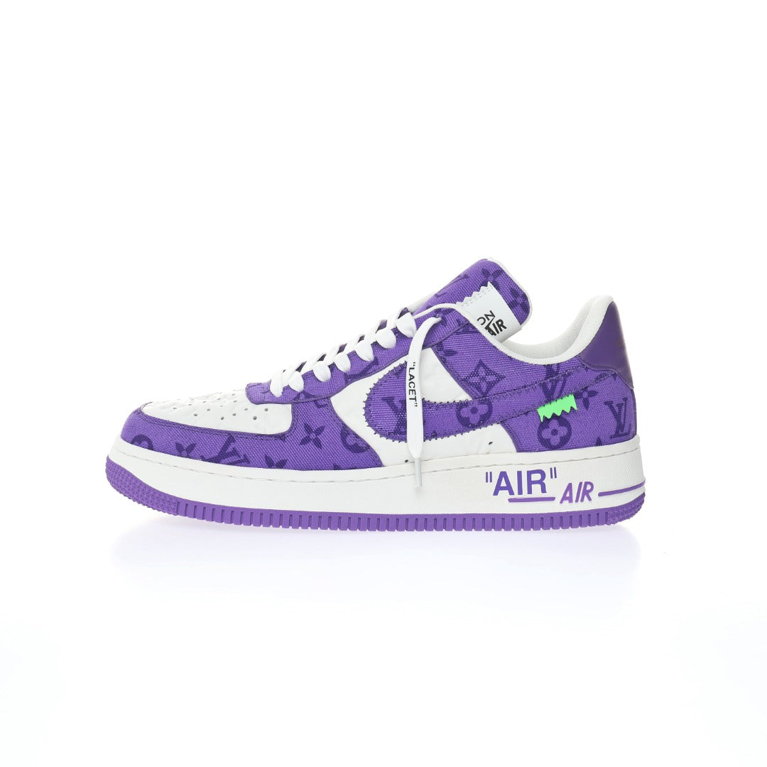 LV x Air Force 1'07 LV8 Low White Purple