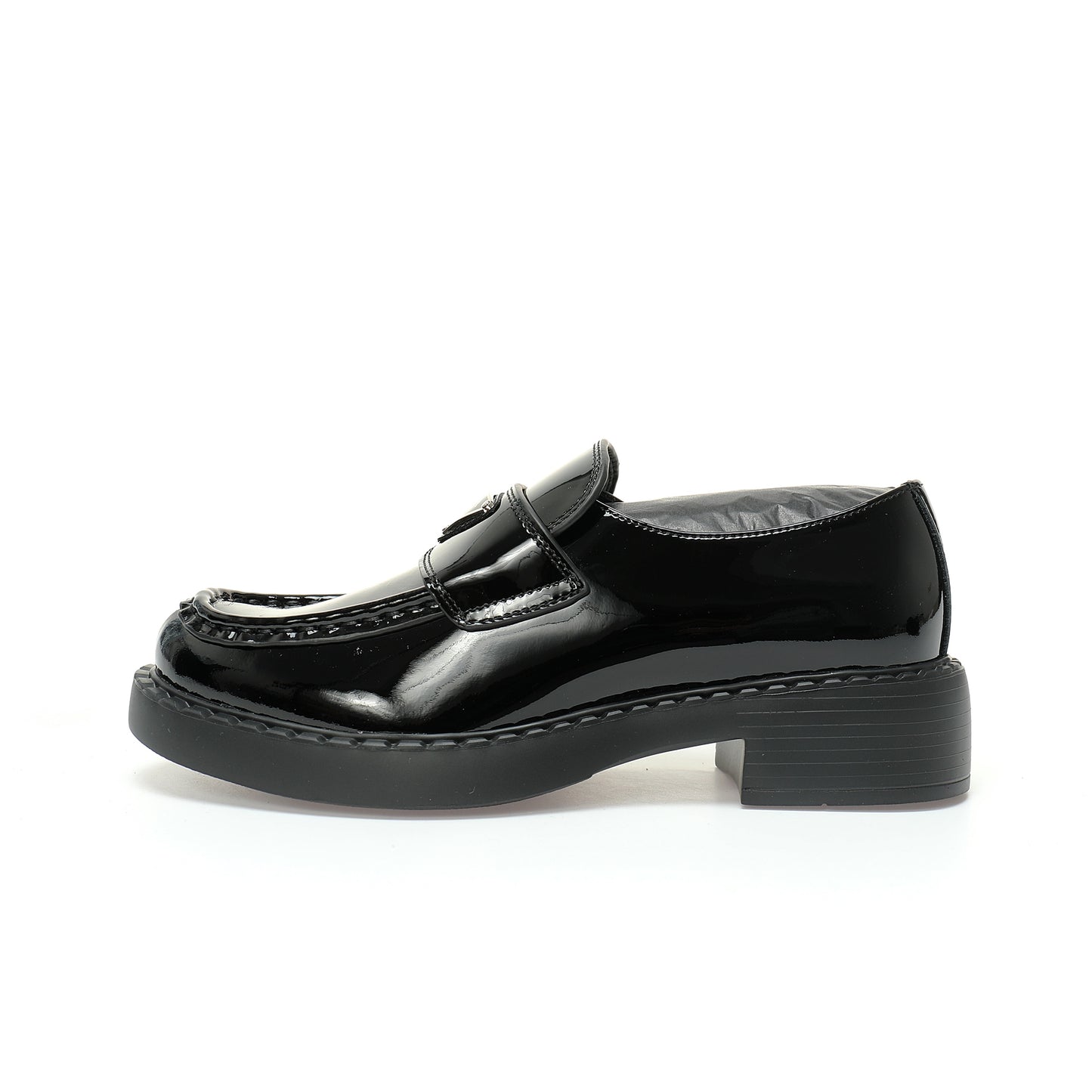 Prada Chocolate Brushed Leather Loafers