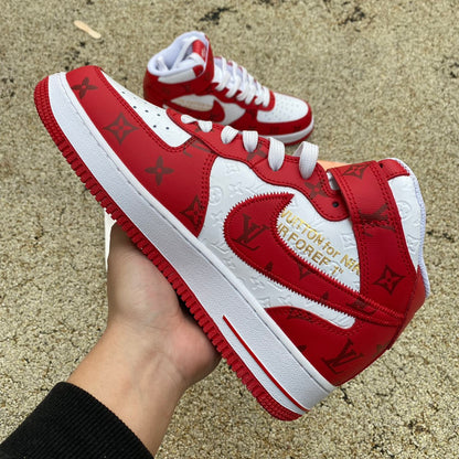 LV x Air Force 1'07 LV8 High White Red