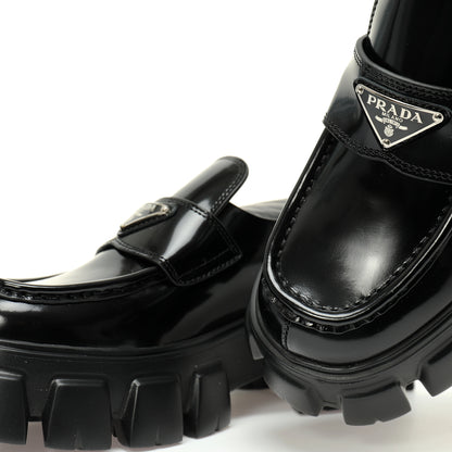 Prada Monolith Patent Leather Loafers