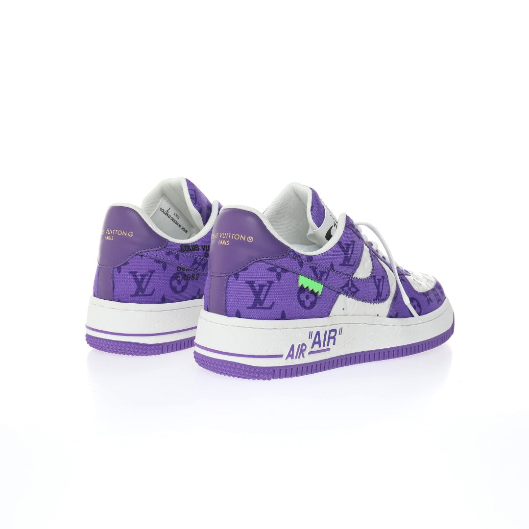 LV x Air Force 1'07 LV8 Low White Purple