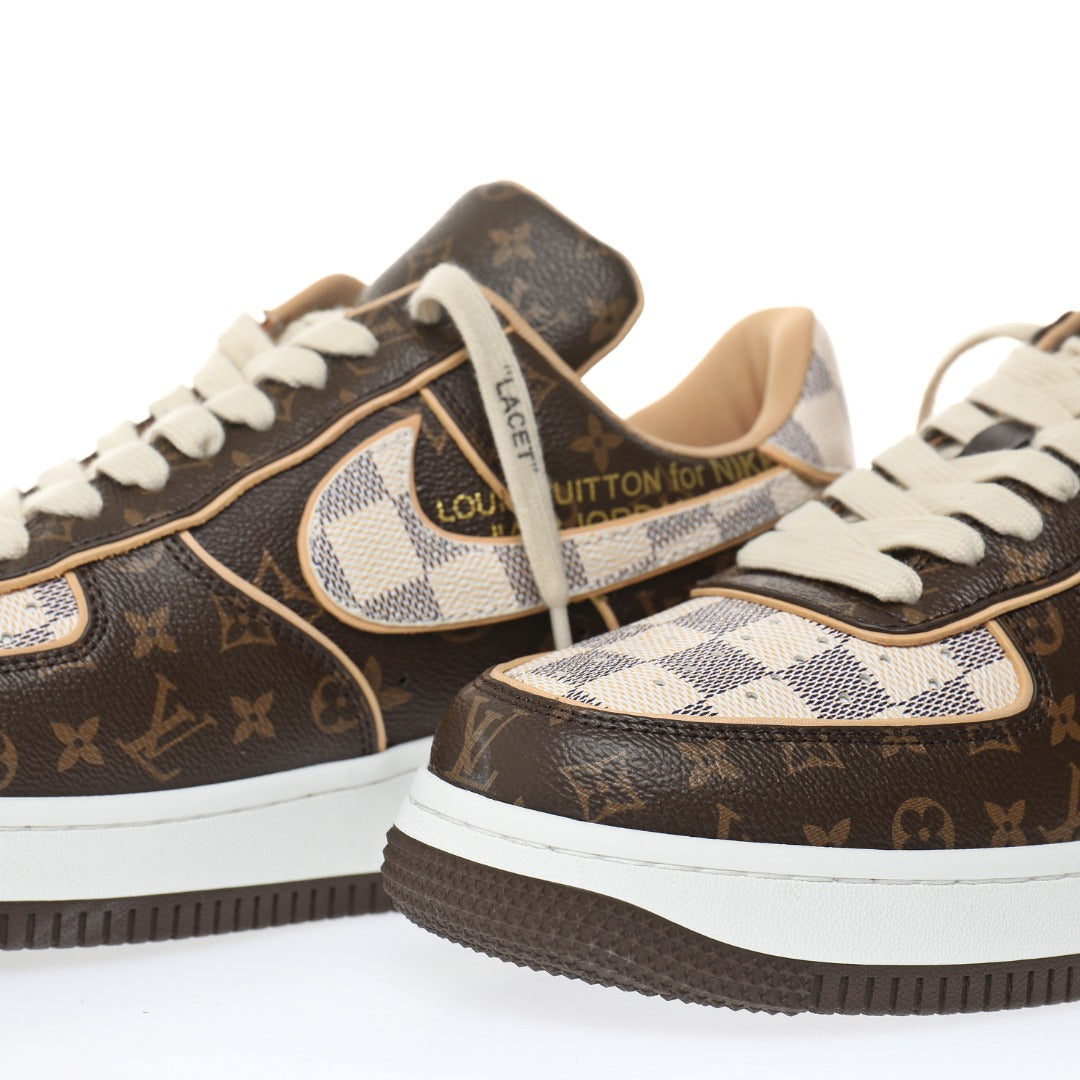 LV x Air Force 1'07 LV8 Low White Brown